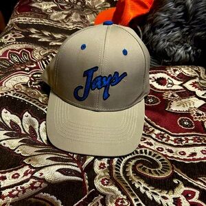 Creighton blue jays tan and blue hat and beanie